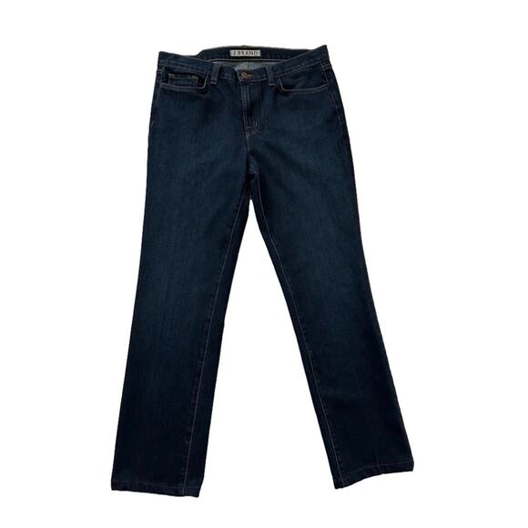 J Brand Jeans Dark Wash Stretch Mid Rise Straight Leg Jeans Size 30 - Picture 1 of 12